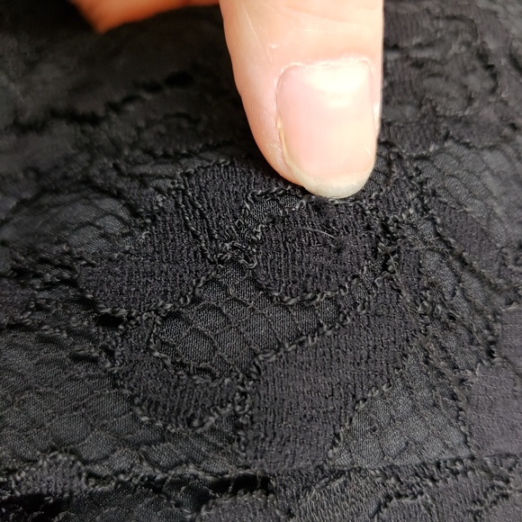 Haute Hippie Black Lace Scalloped Shorts - Picture 7 of 7